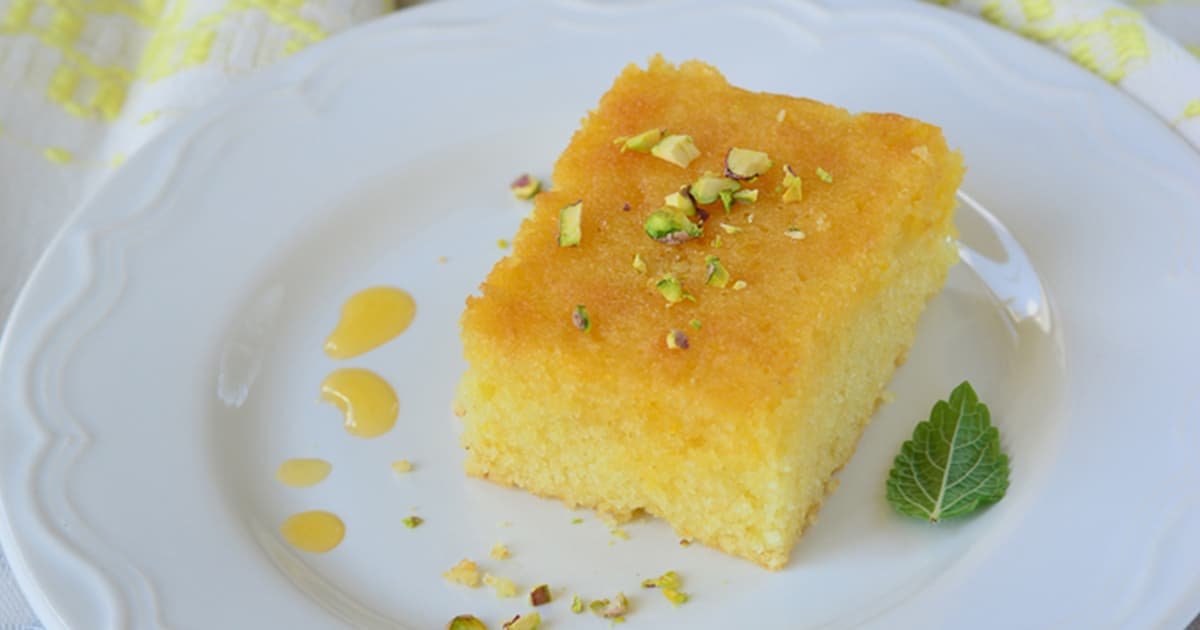 بسبوسة بدون قشطة